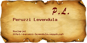 Peruzzi Levendula névjegykártya